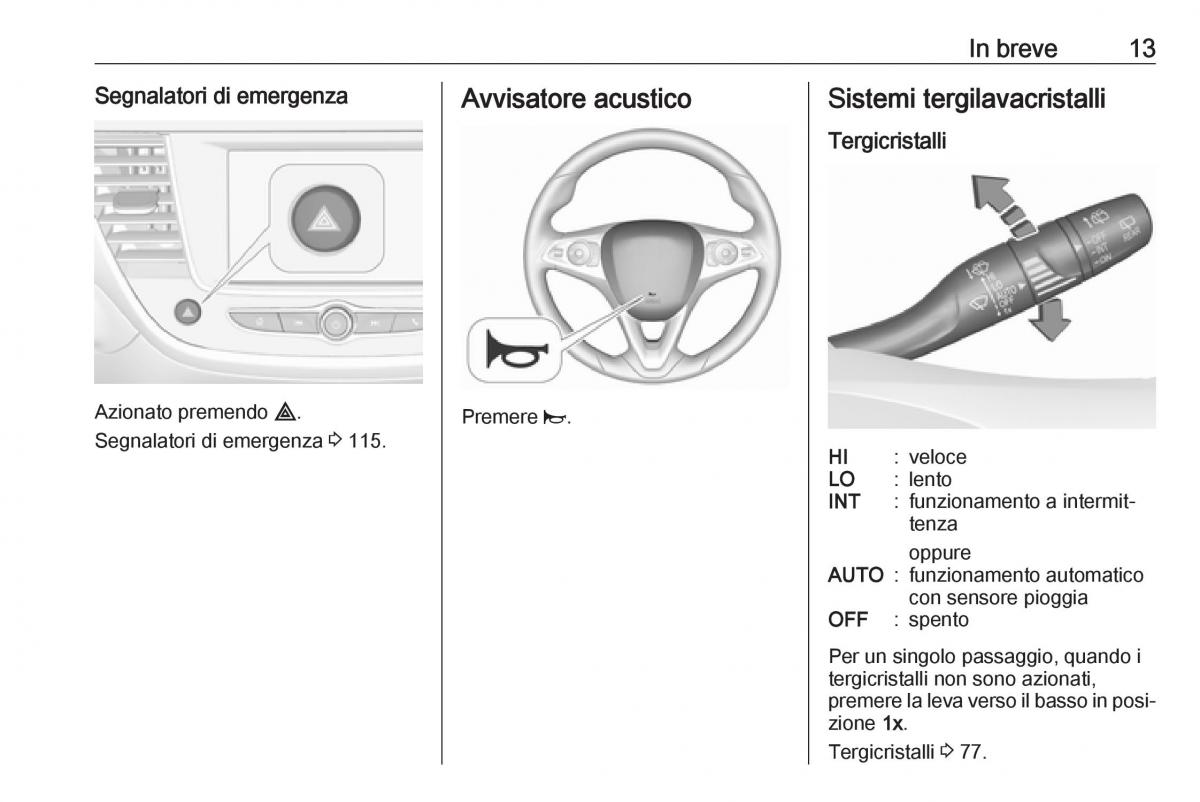 Opel Crossland X manuale del proprietario / page 15