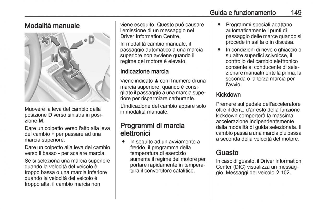 Opel Crossland X manuale del proprietario / page 151