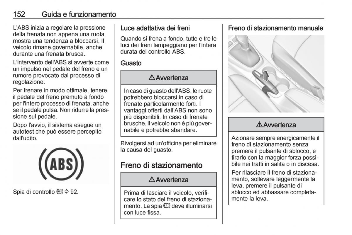 Opel Crossland X manuale del proprietario / page 154