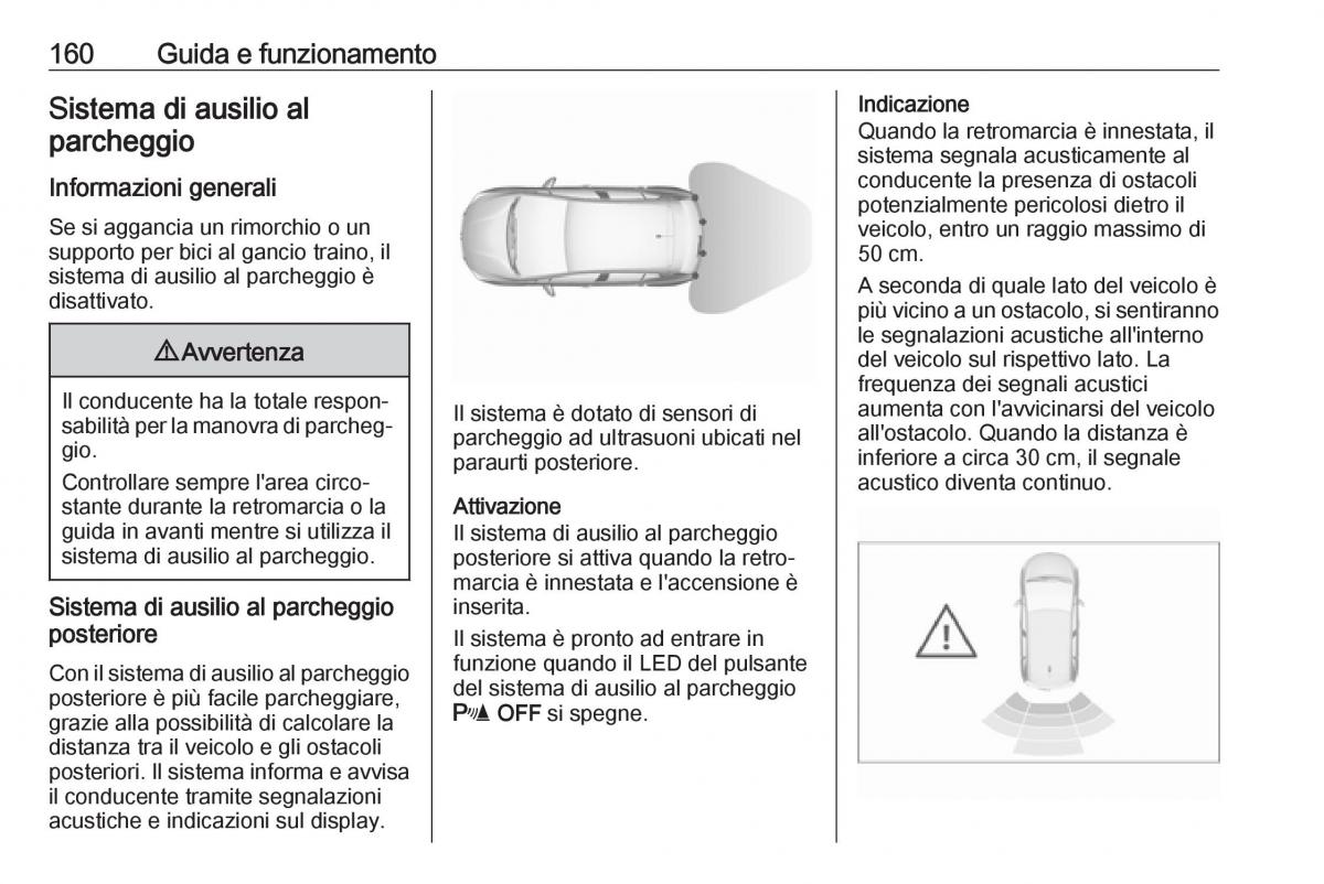 Opel Crossland X manuale del proprietario / page 162