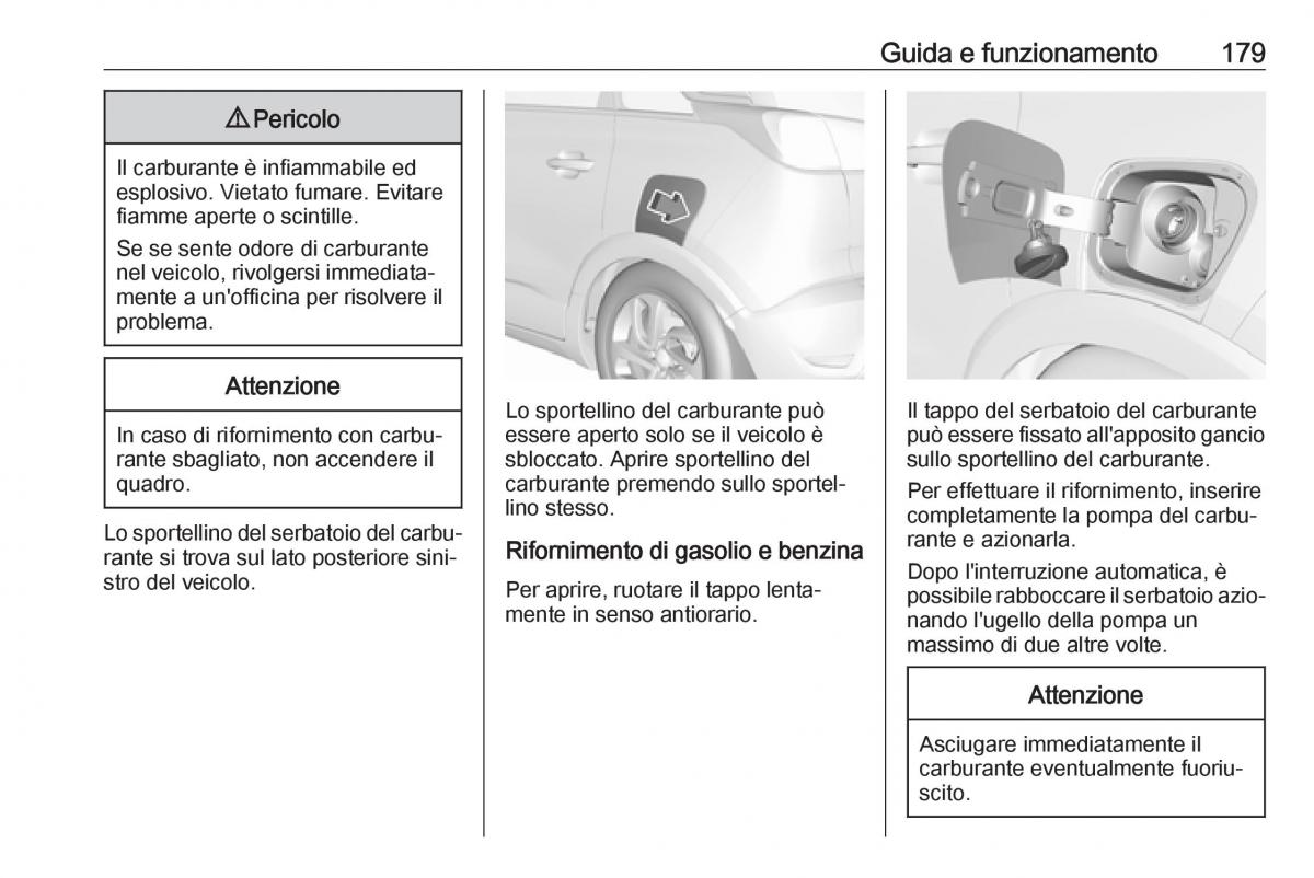 Opel Crossland X manuale del proprietario / page 181