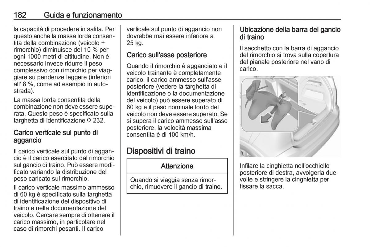 Opel Crossland X manuale del proprietario / page 184