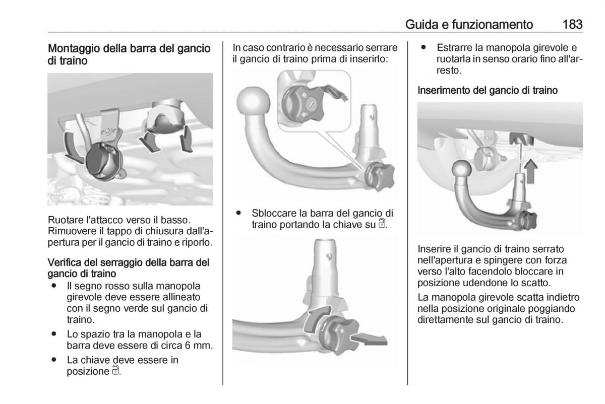 Opel Crossland X manuale del proprietario / page 185