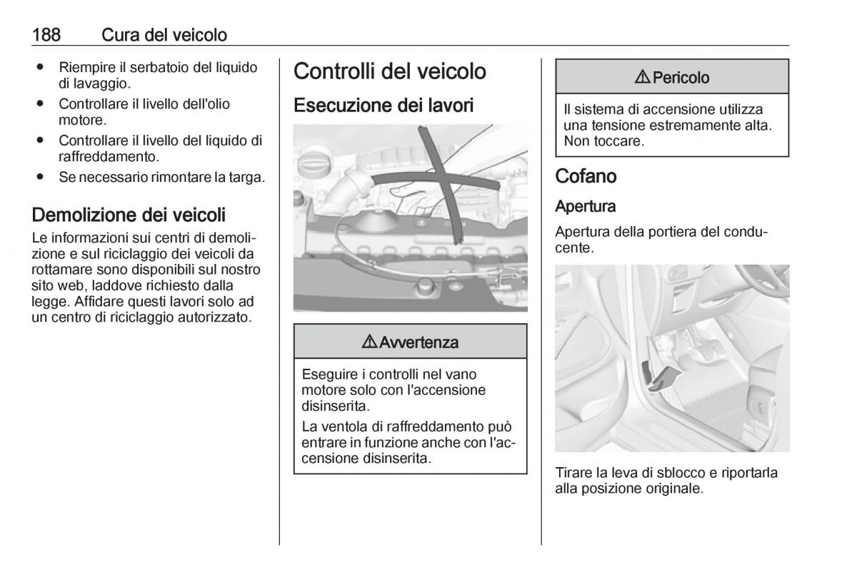 Opel Crossland X manuale del proprietario / page 190