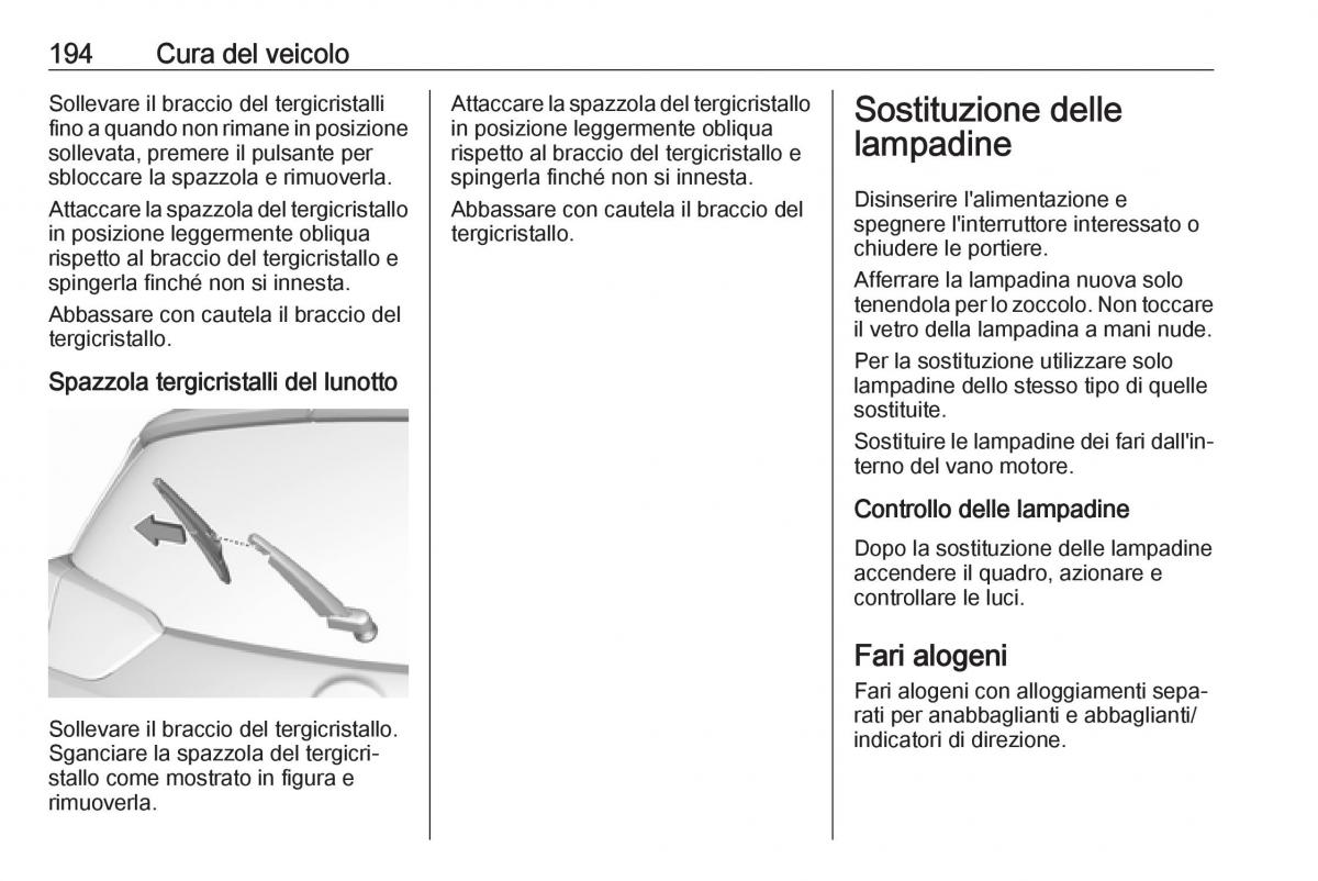 Opel Crossland X manuale del proprietario / page 196