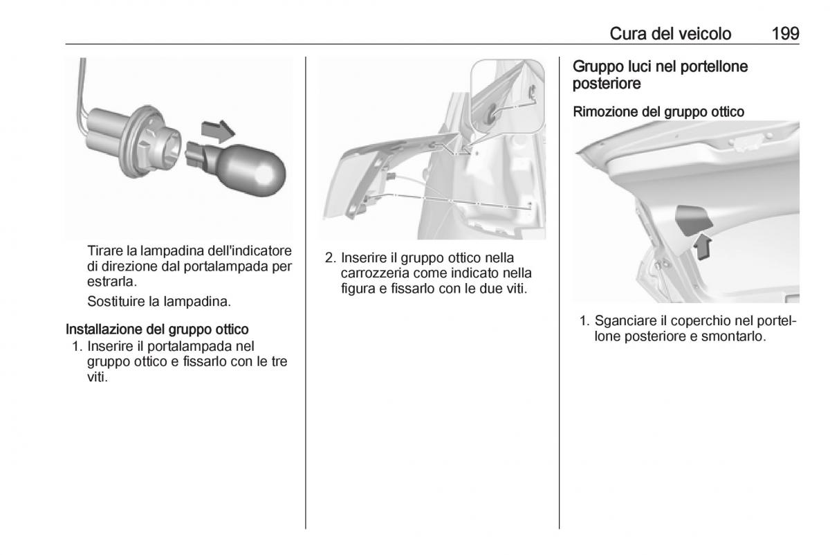 Opel Crossland X manuale del proprietario / page 201