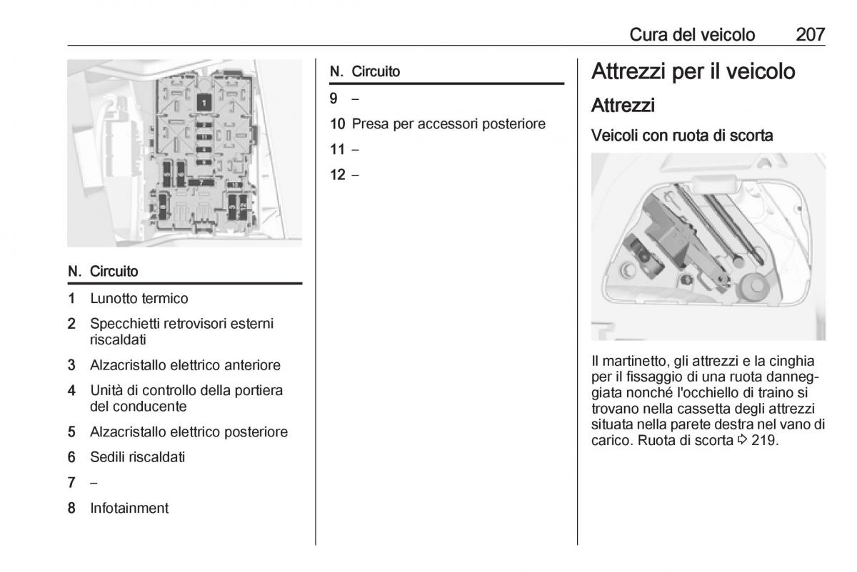 Opel Crossland X manuale del proprietario / page 209