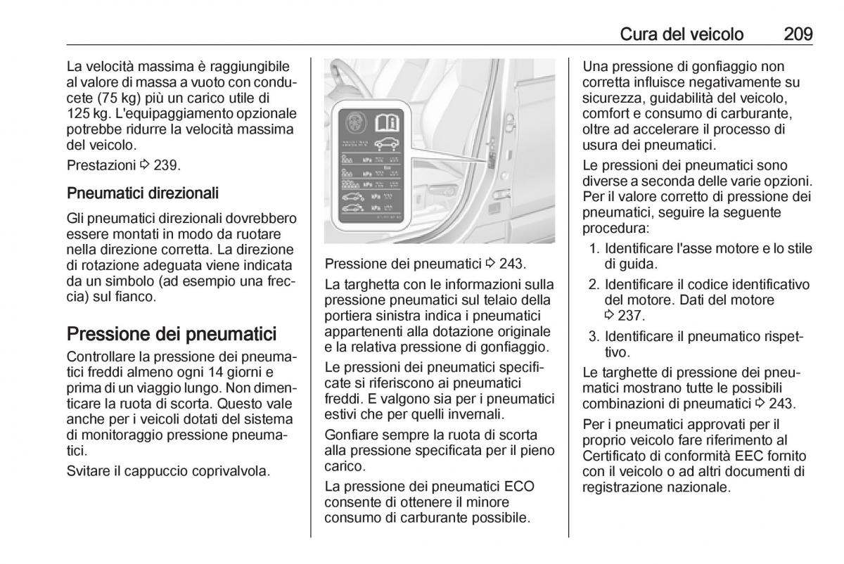 Opel Crossland X manuale del proprietario / page 211