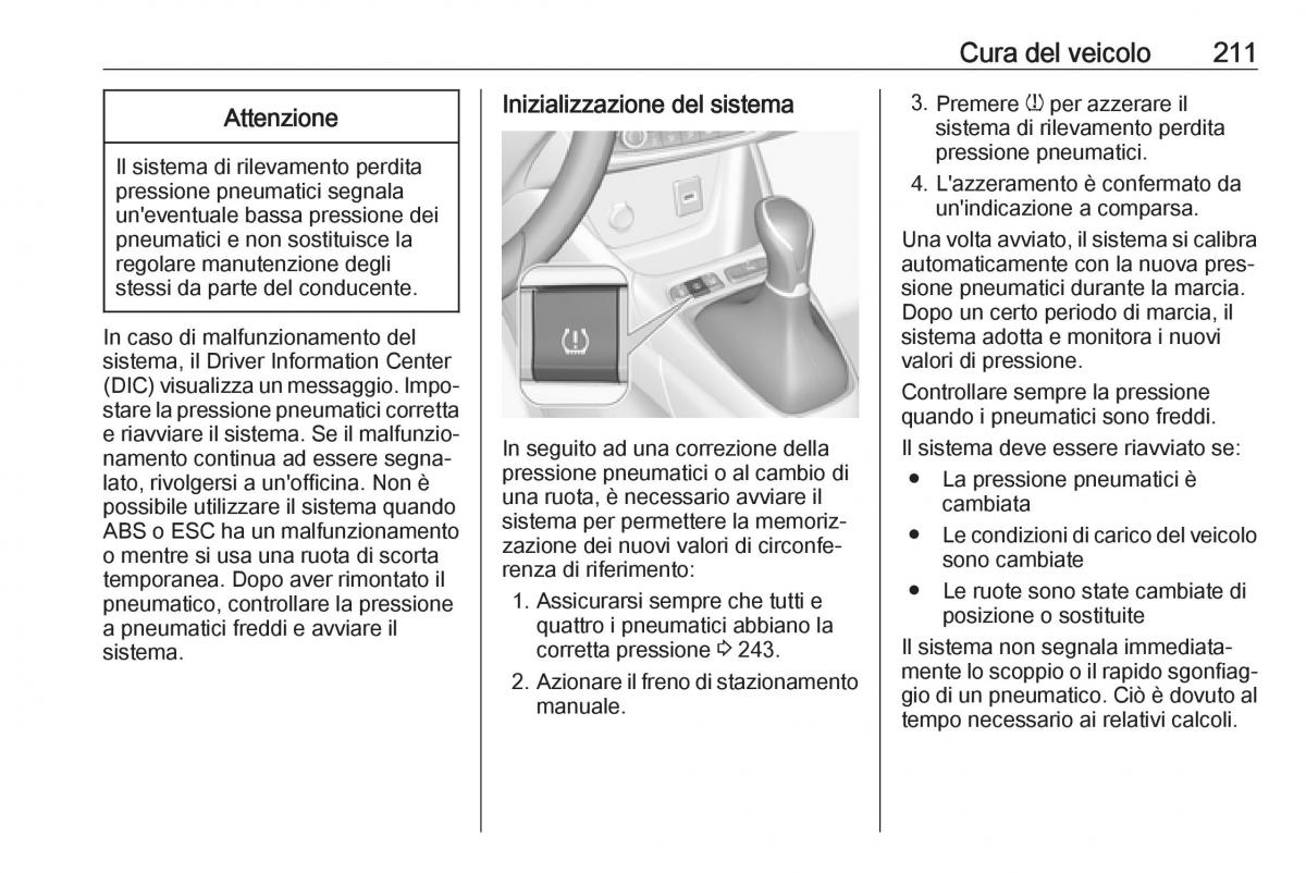 Opel Crossland X manuale del proprietario / page 213