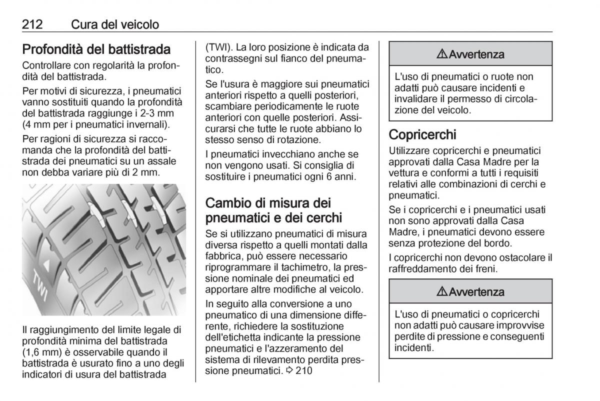 Opel Crossland X manuale del proprietario / page 214