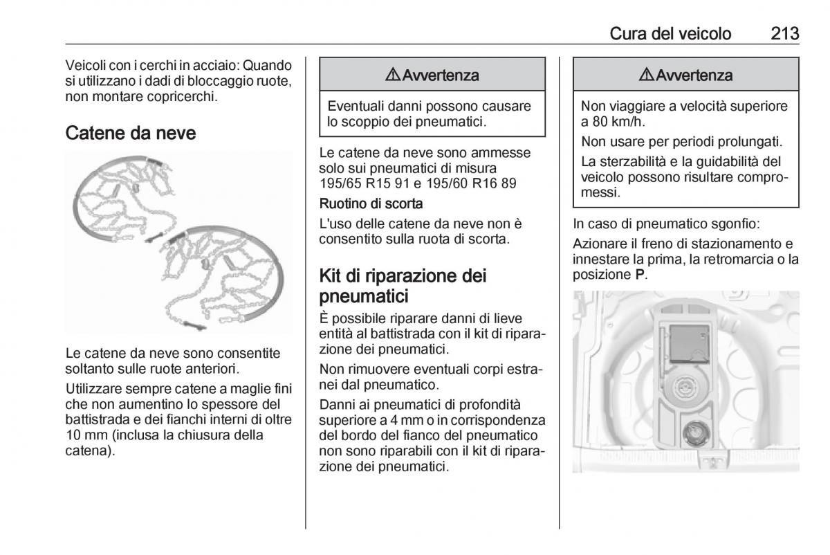 Opel Crossland X manuale del proprietario / page 215