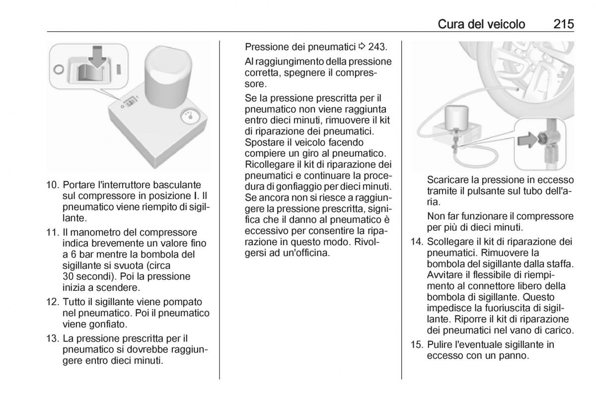 Opel Crossland X manuale del proprietario / page 217