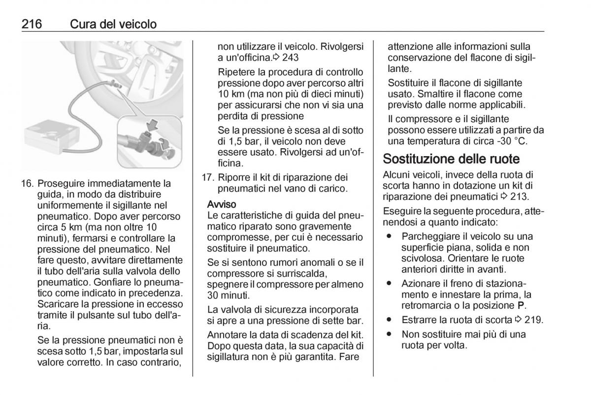 Opel Crossland X manuale del proprietario / page 218