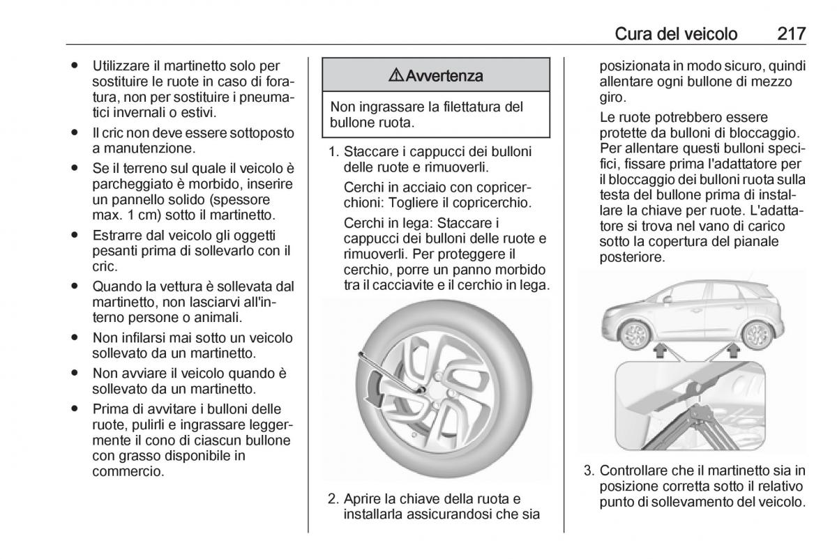 Opel Crossland X manuale del proprietario / page 219