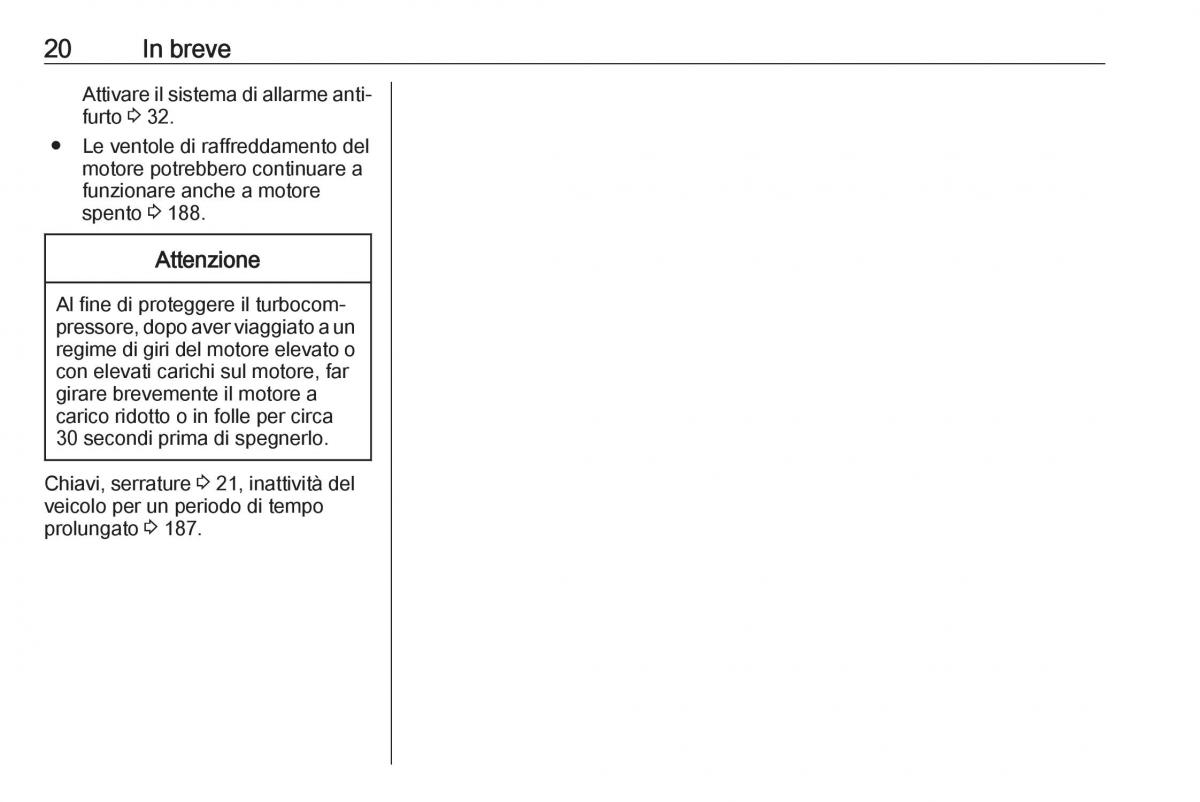 Opel Crossland X manuale del proprietario / page 22