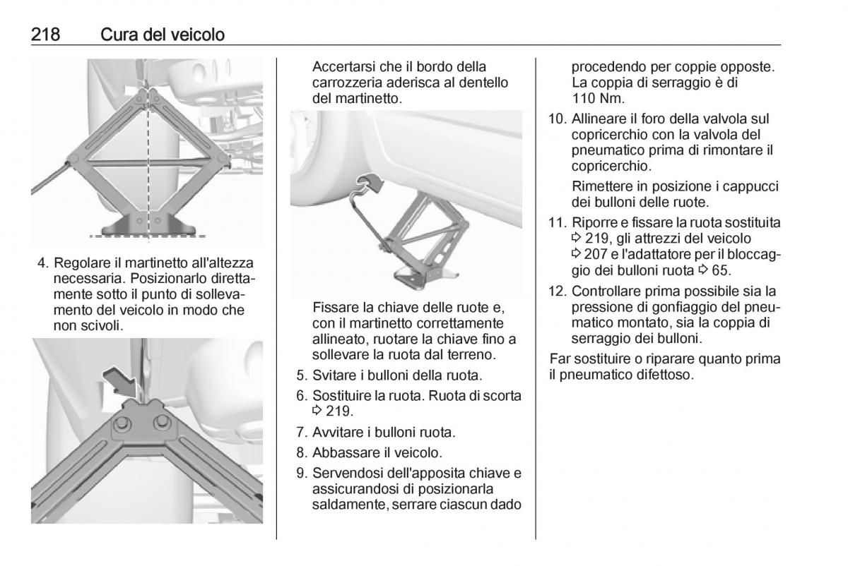 Opel Crossland X manuale del proprietario / page 220