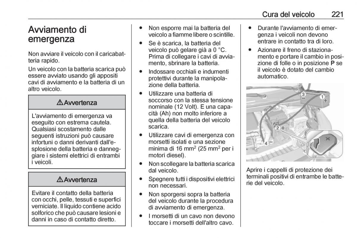 Opel Crossland X manuale del proprietario / page 223