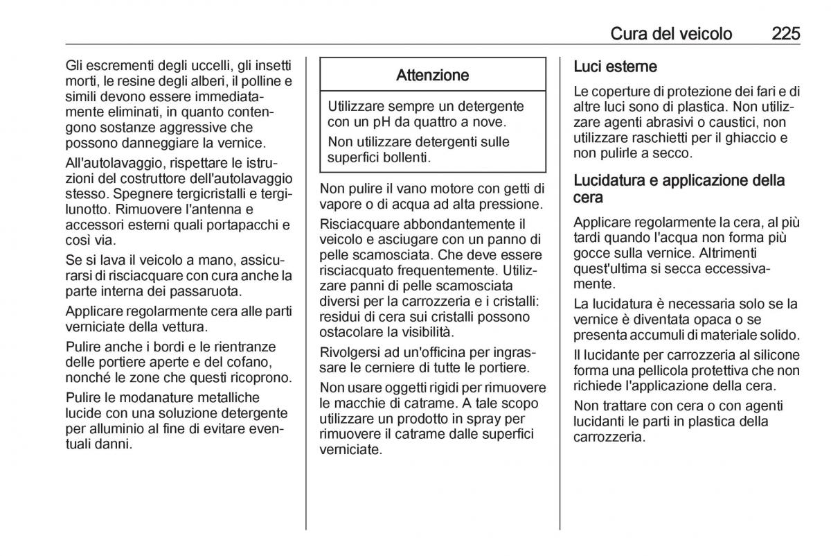 Opel Crossland X manuale del proprietario / page 227