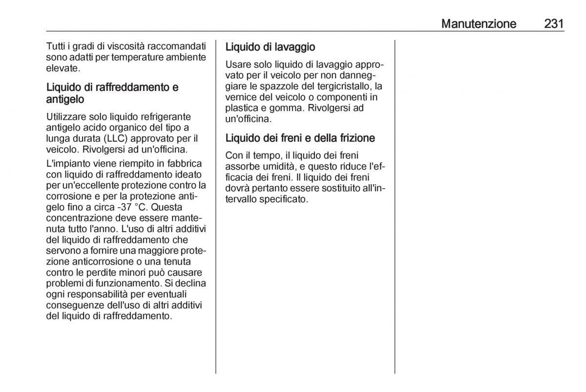 Opel Crossland X manuale del proprietario / page 233