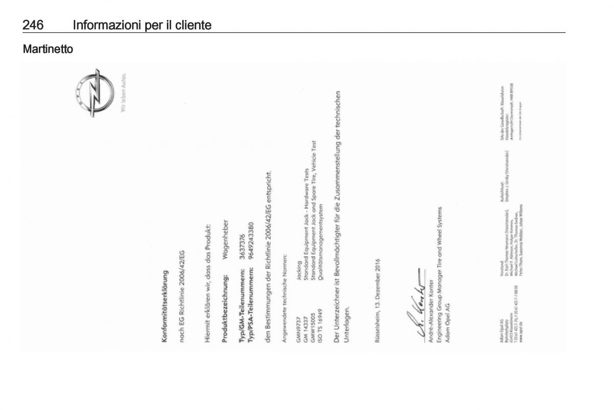 Opel Crossland X manuale del proprietario / page 248