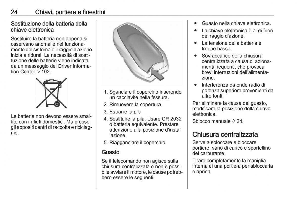 Opel Crossland X manuale del proprietario / page 26