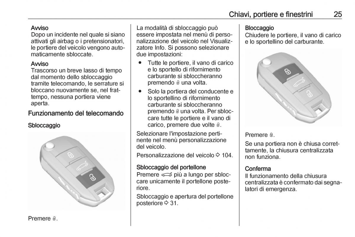 Opel Crossland X manuale del proprietario / page 27