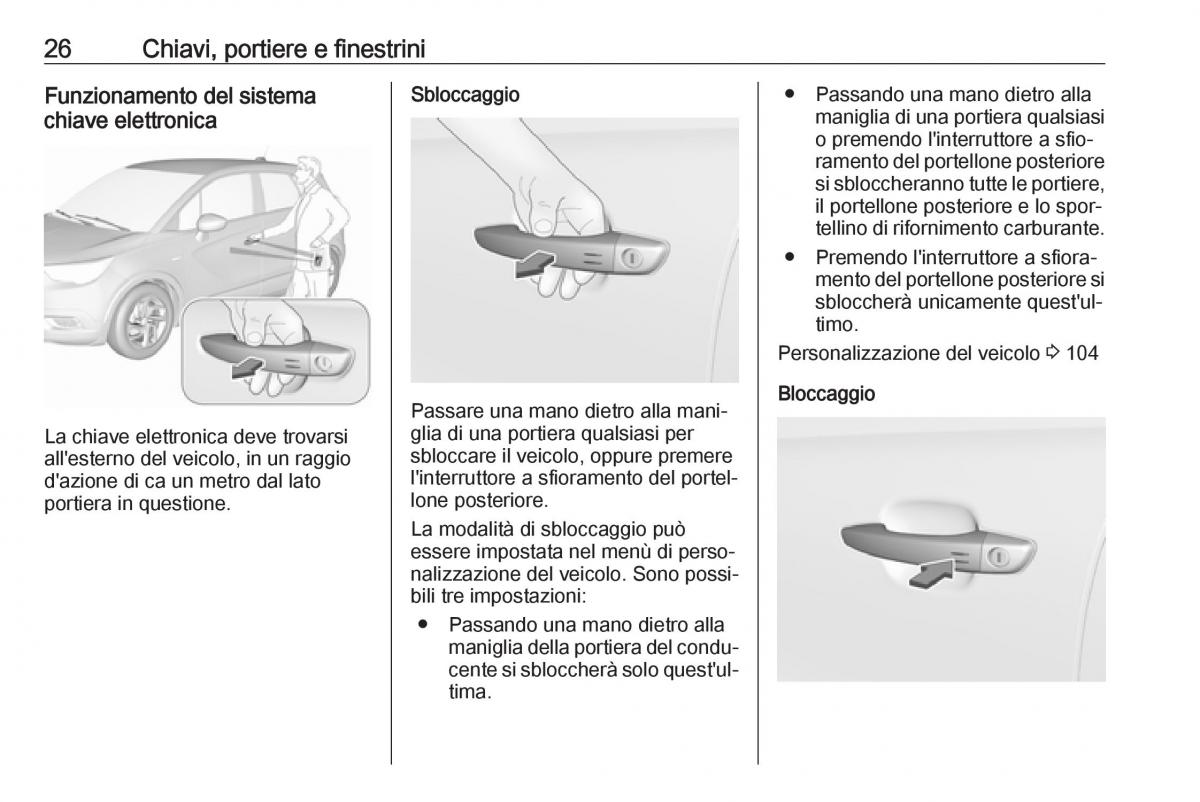 Opel Crossland X manuale del proprietario / page 28