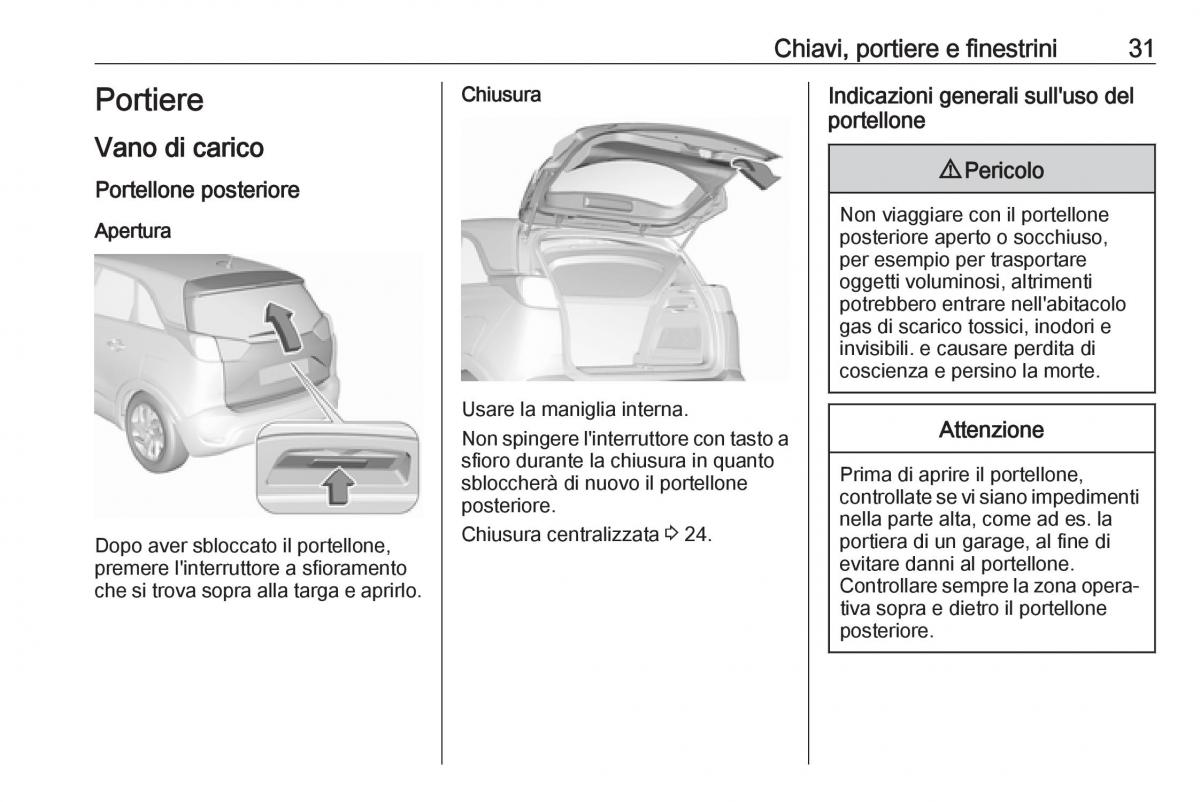 Opel Crossland X manuale del proprietario / page 33