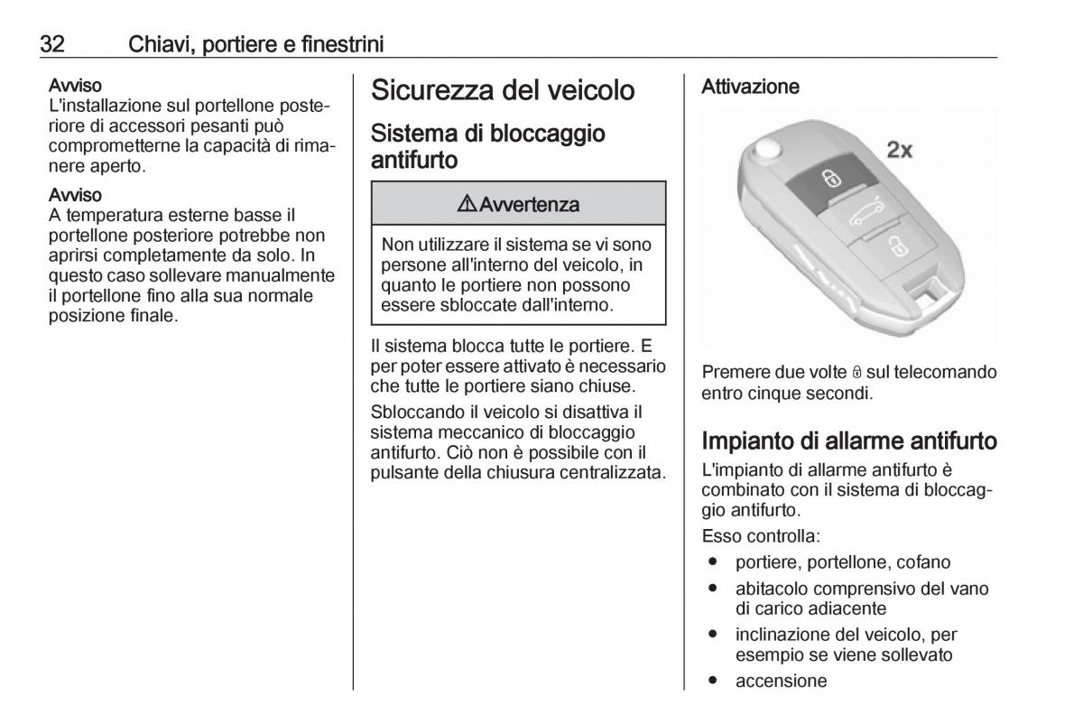 Opel Crossland X manuale del proprietario / page 34