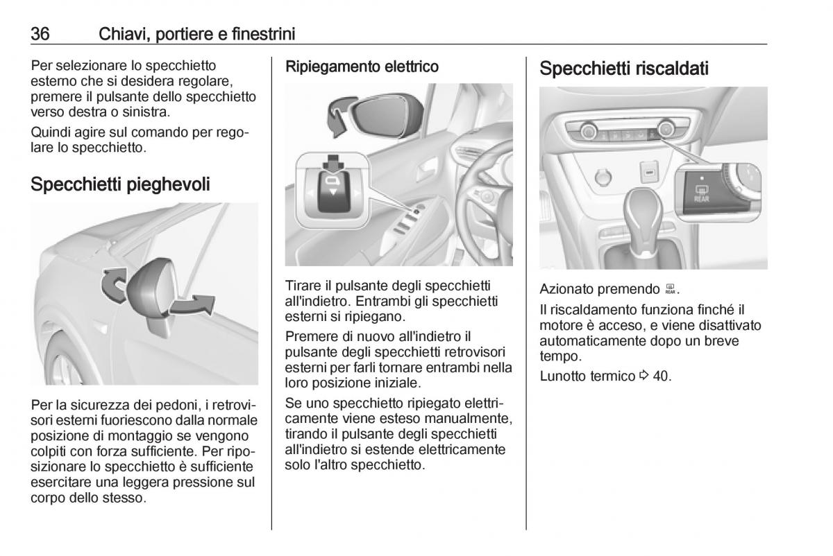 Opel Crossland X manuale del proprietario / page 38