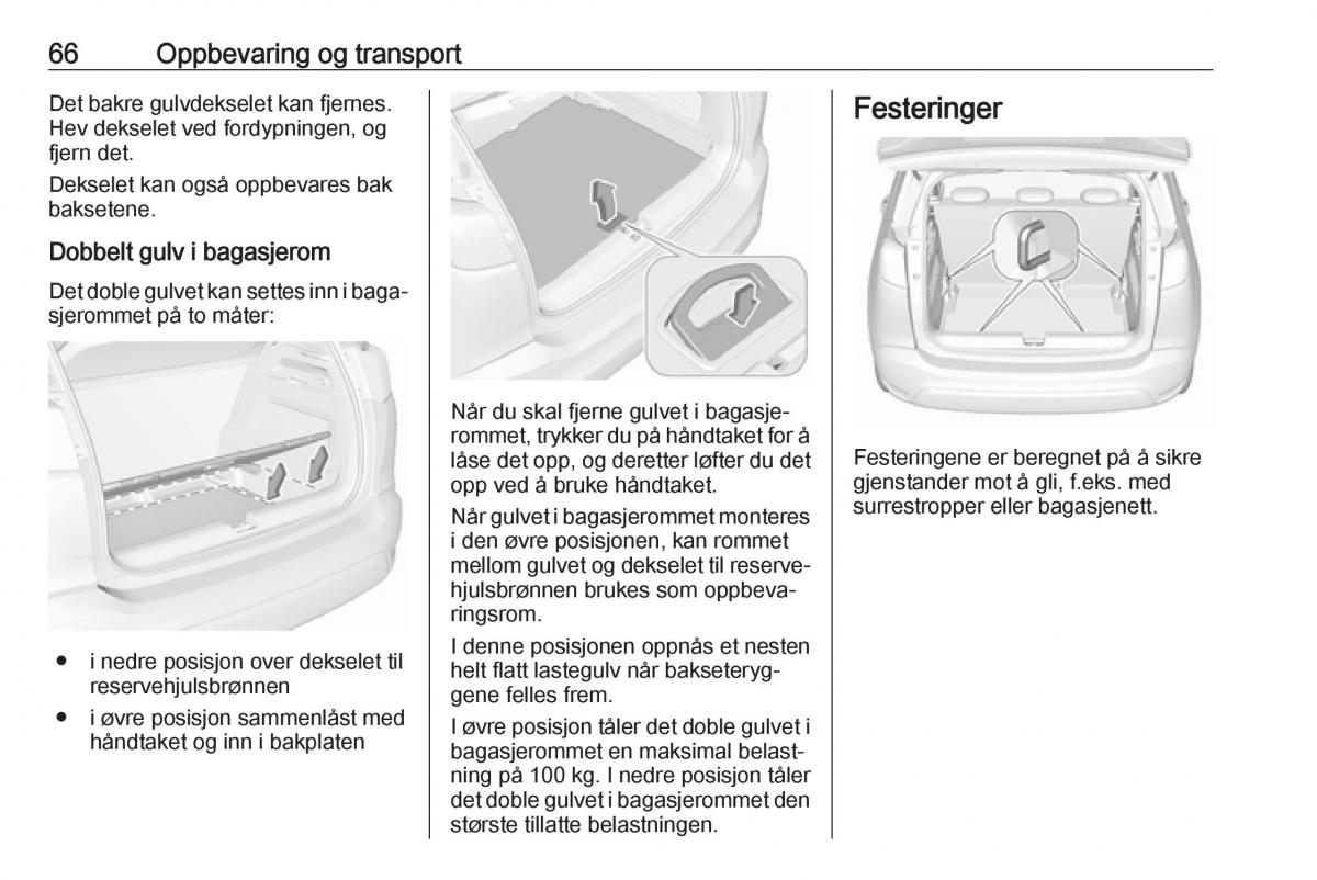 Opel Crossland X bruksanvisningen / page 68