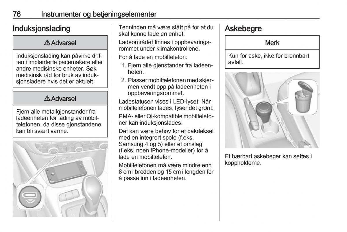 Opel Crossland X bruksanvisningen / page 78