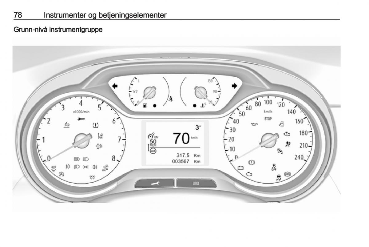 Opel Crossland X bruksanvisningen / page 80