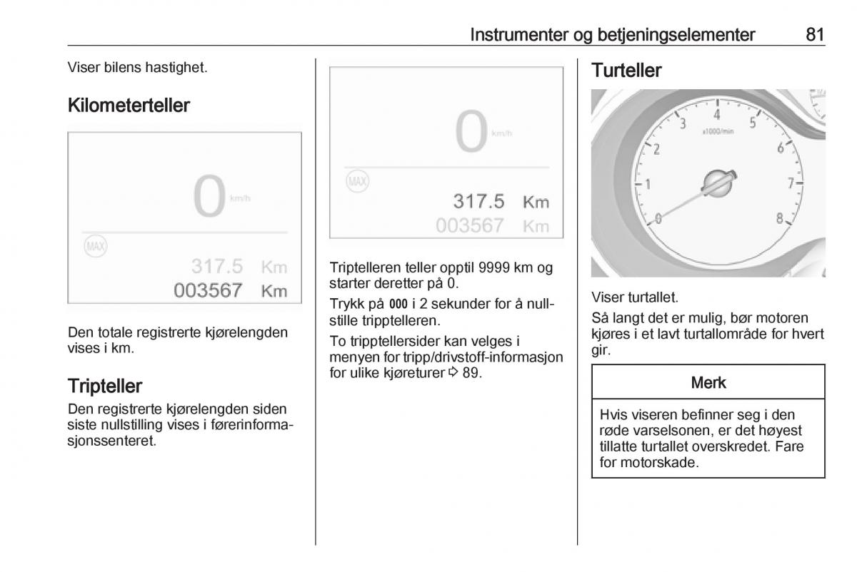 Opel Crossland X bruksanvisningen / page 83