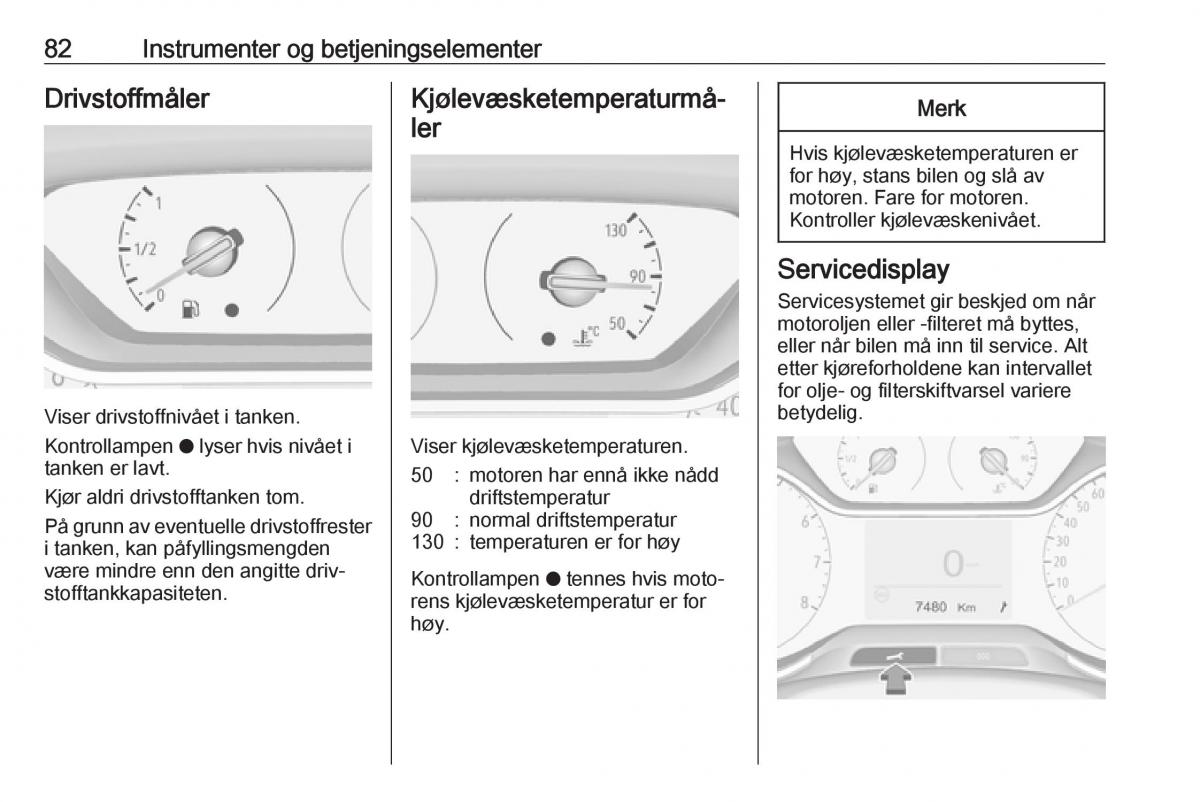 Opel Crossland X bruksanvisningen / page 84