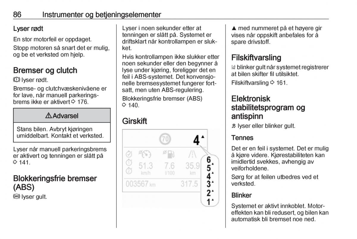 Opel Crossland X bruksanvisningen / page 88