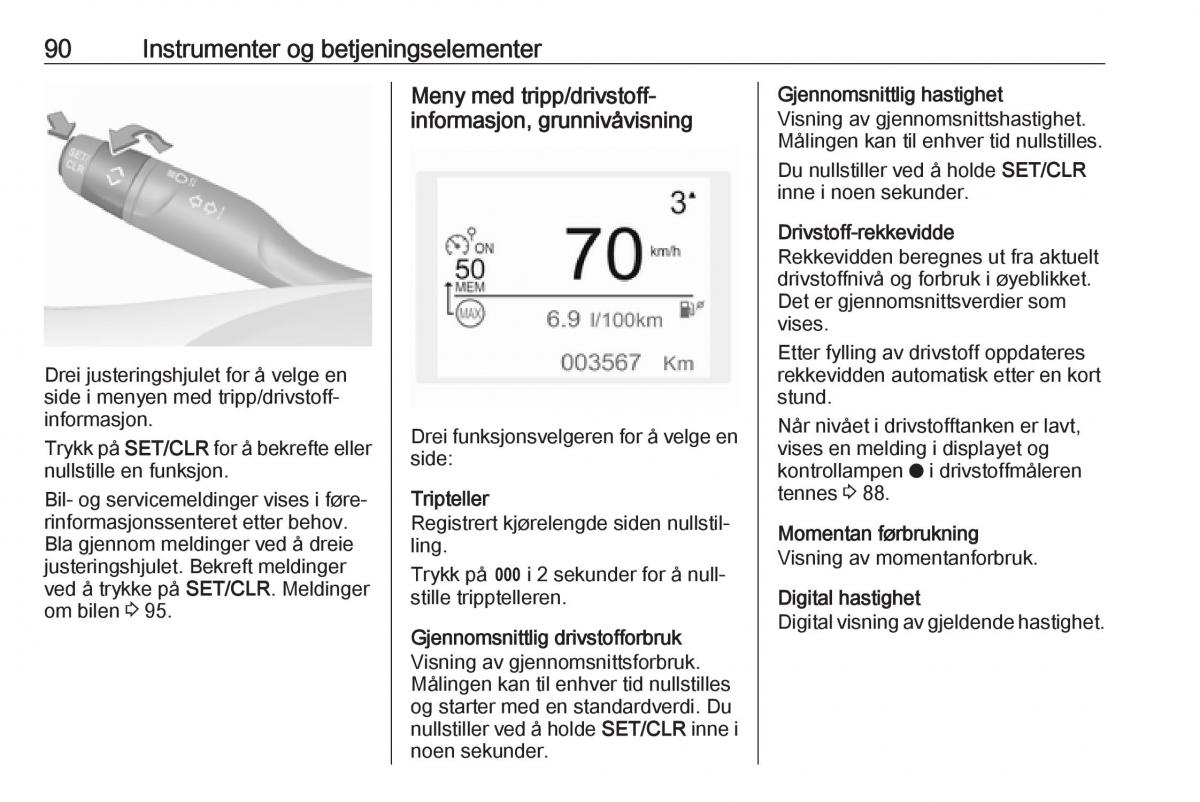 Opel Crossland X bruksanvisningen / page 92