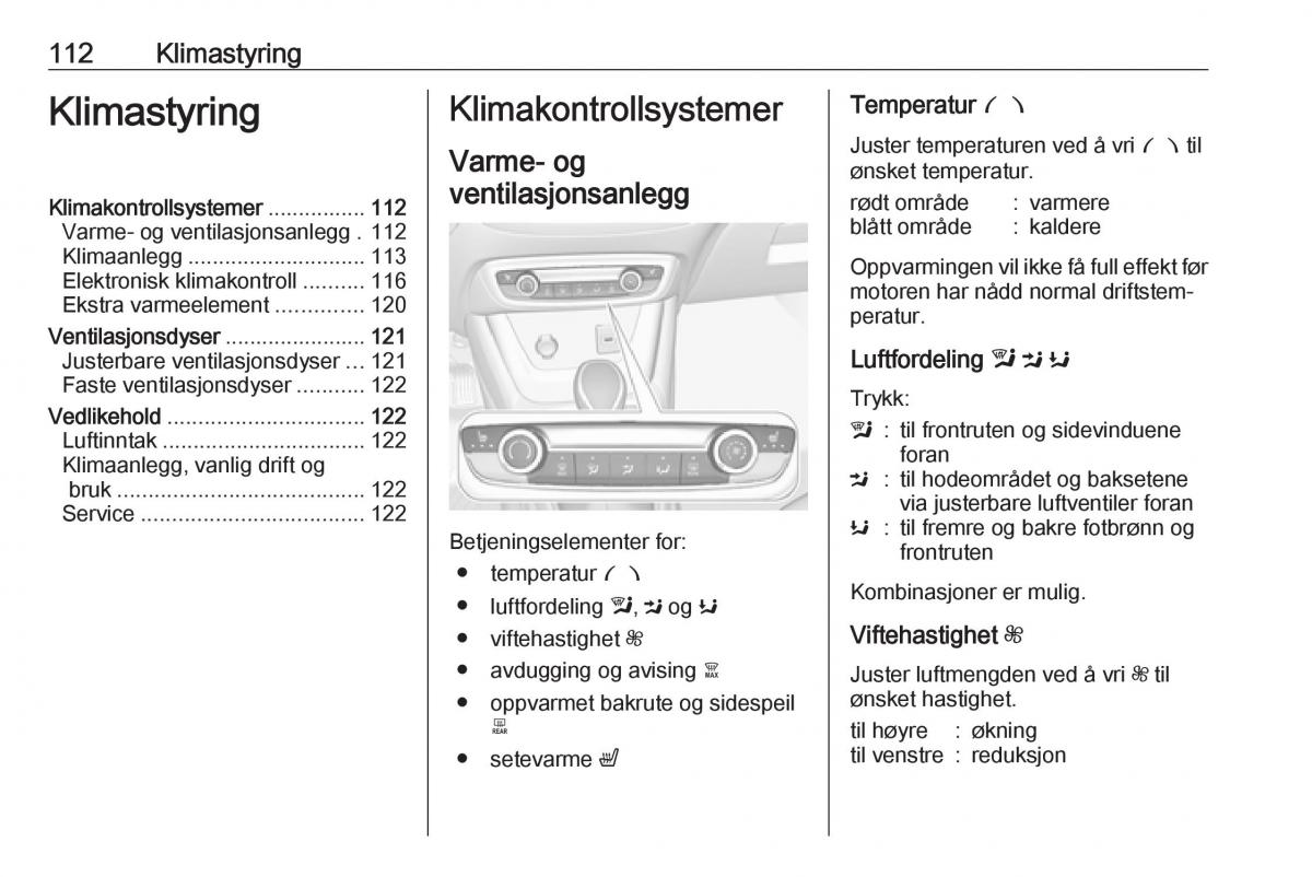 Opel Crossland X bruksanvisningen / page 114