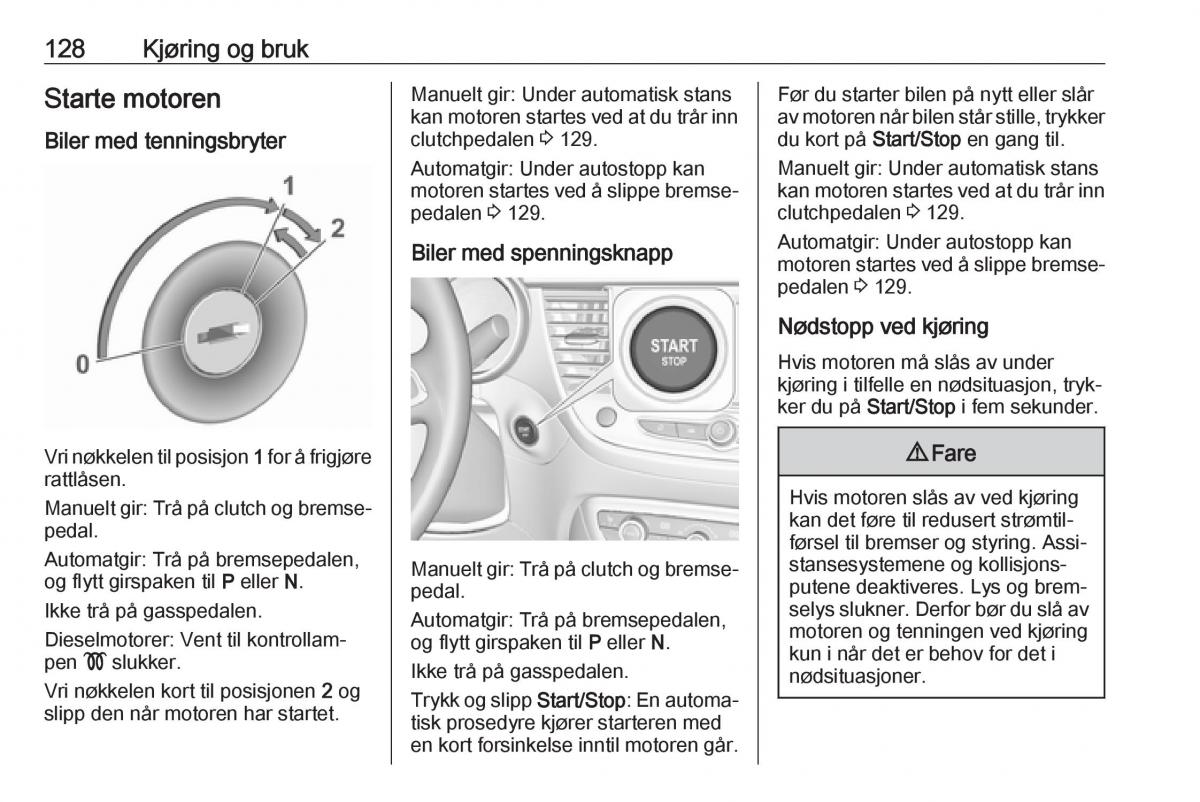 Opel Crossland X bruksanvisningen / page 130