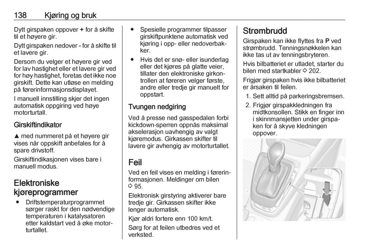 Opel Crossland X bruksanvisningen / page 140