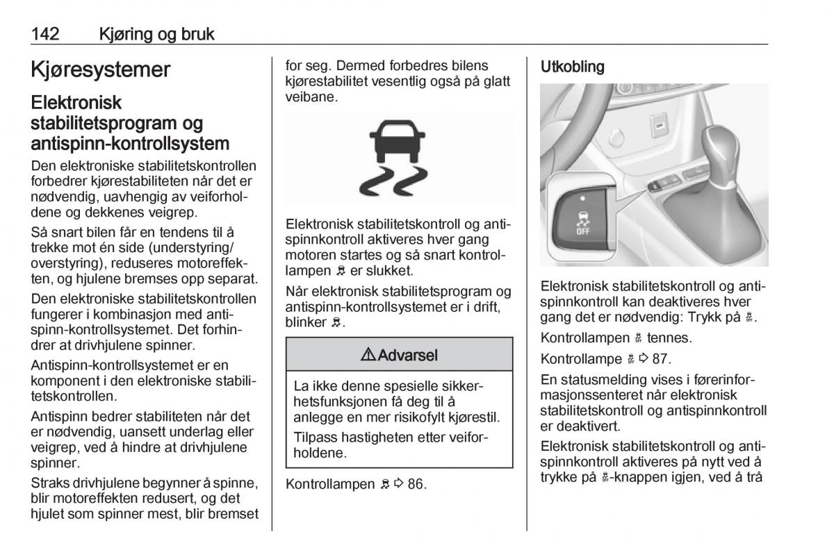 Opel Crossland X bruksanvisningen / page 144