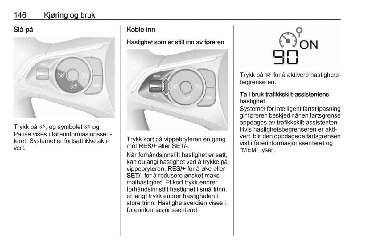 Opel Crossland X bruksanvisningen / page 148