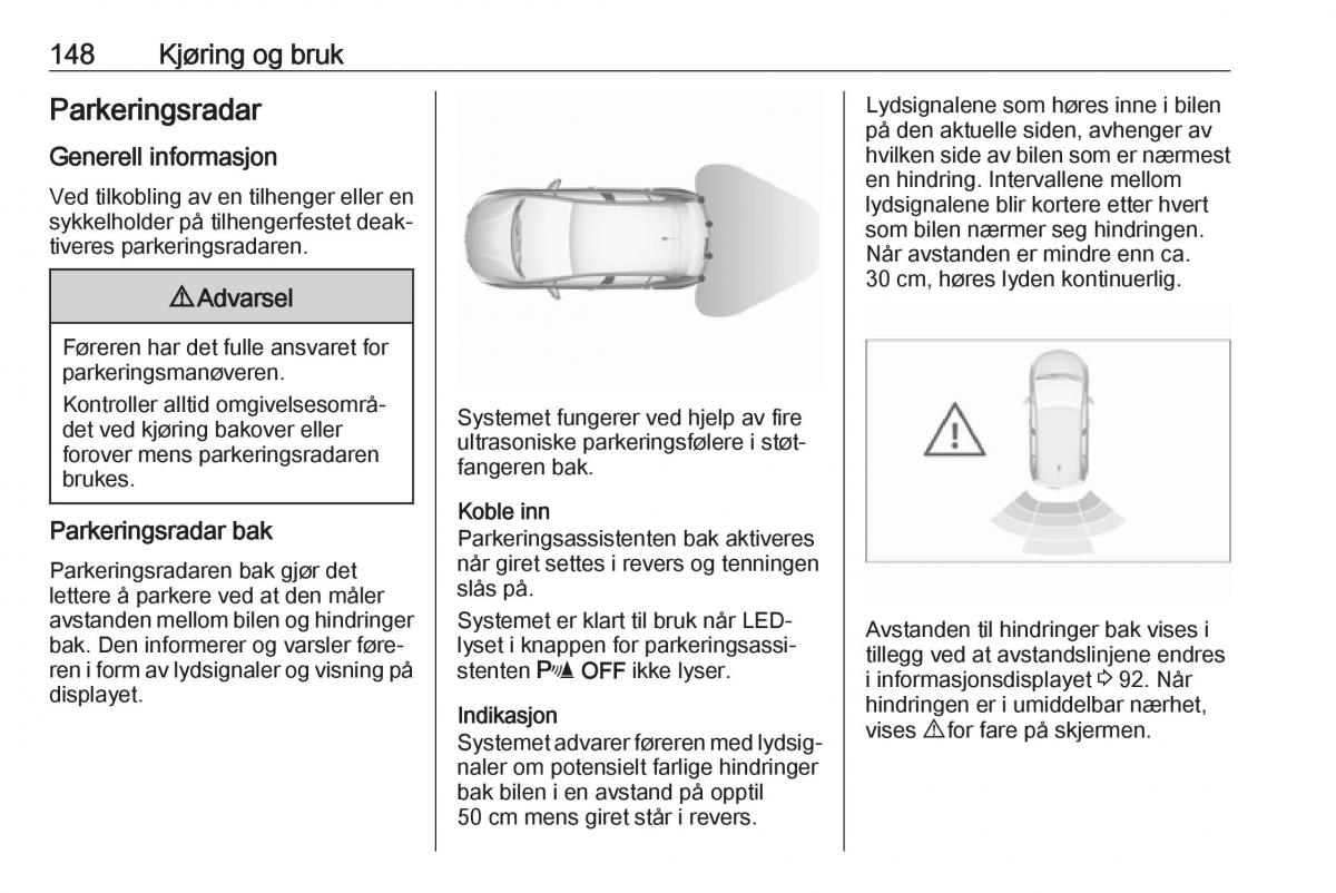 Opel Crossland X bruksanvisningen / page 150