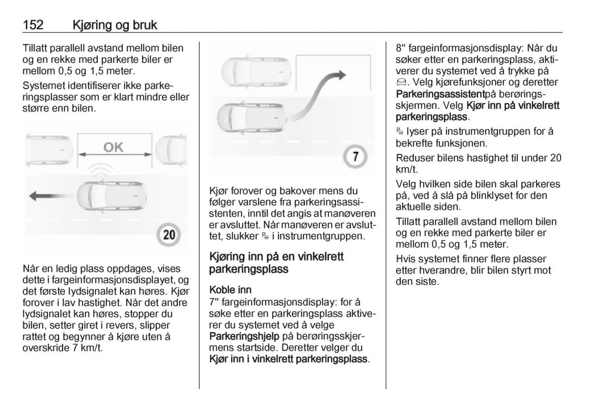 Opel Crossland X bruksanvisningen / page 154