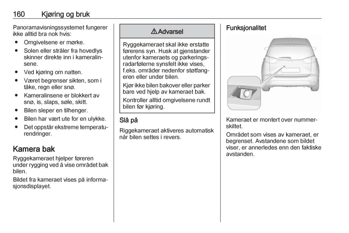 Opel Crossland X bruksanvisningen / page 162