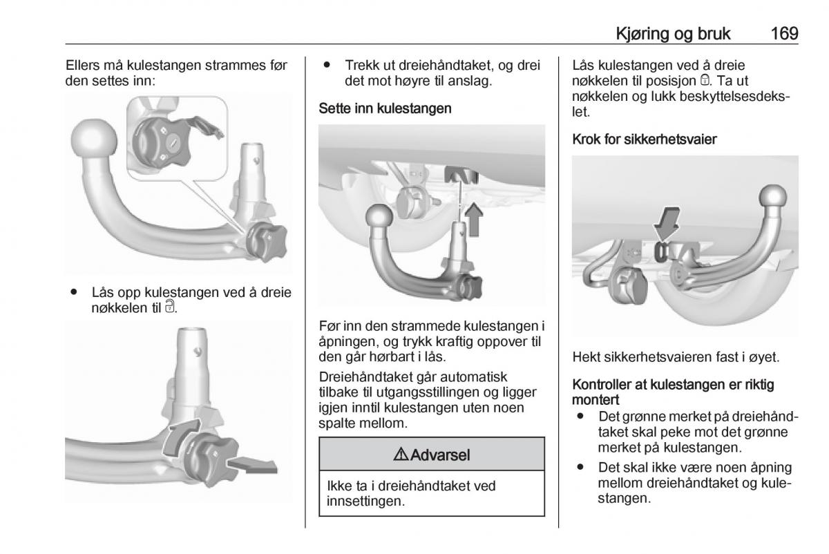 Opel Crossland X bruksanvisningen / page 171