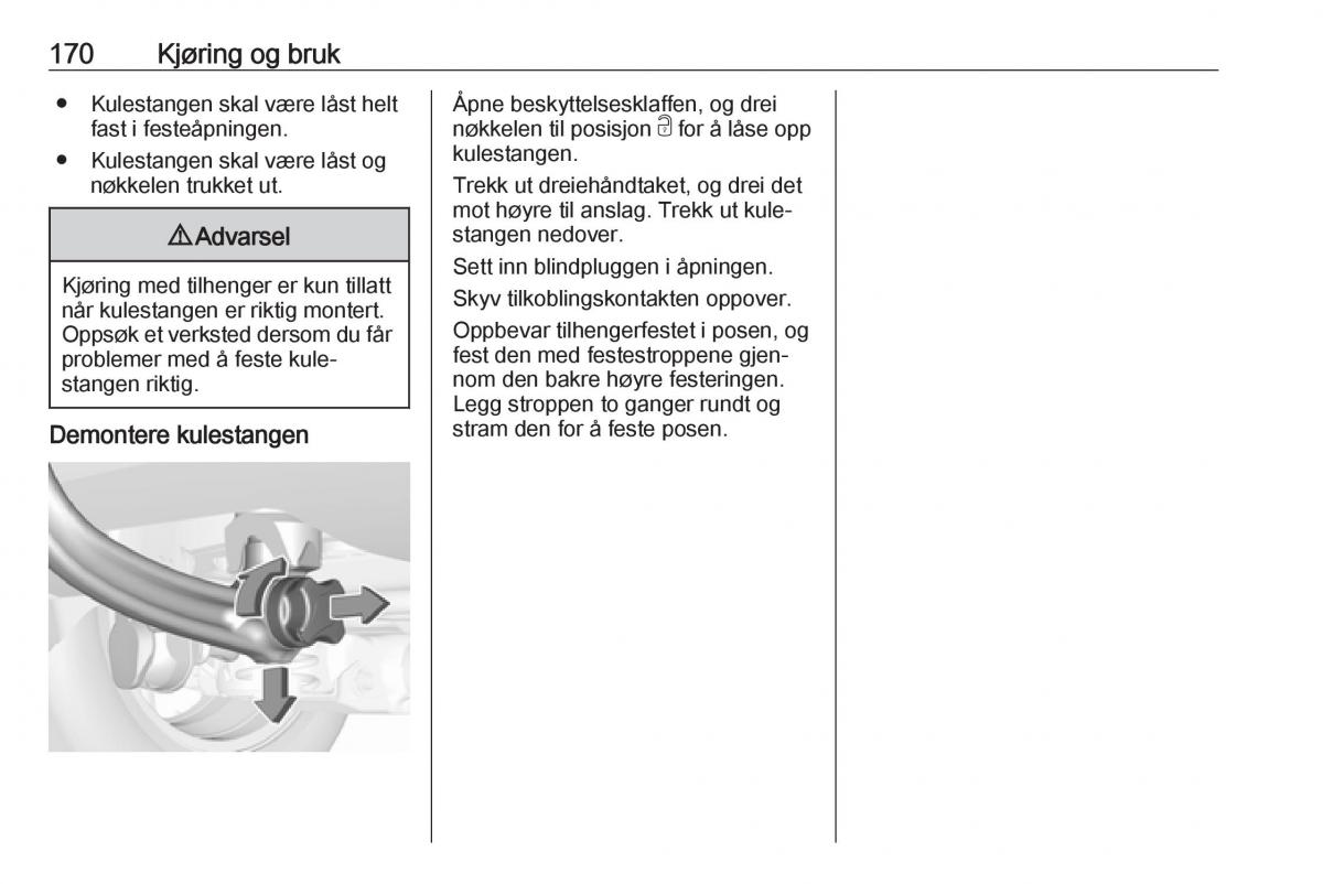 Opel Crossland X bruksanvisningen / page 172