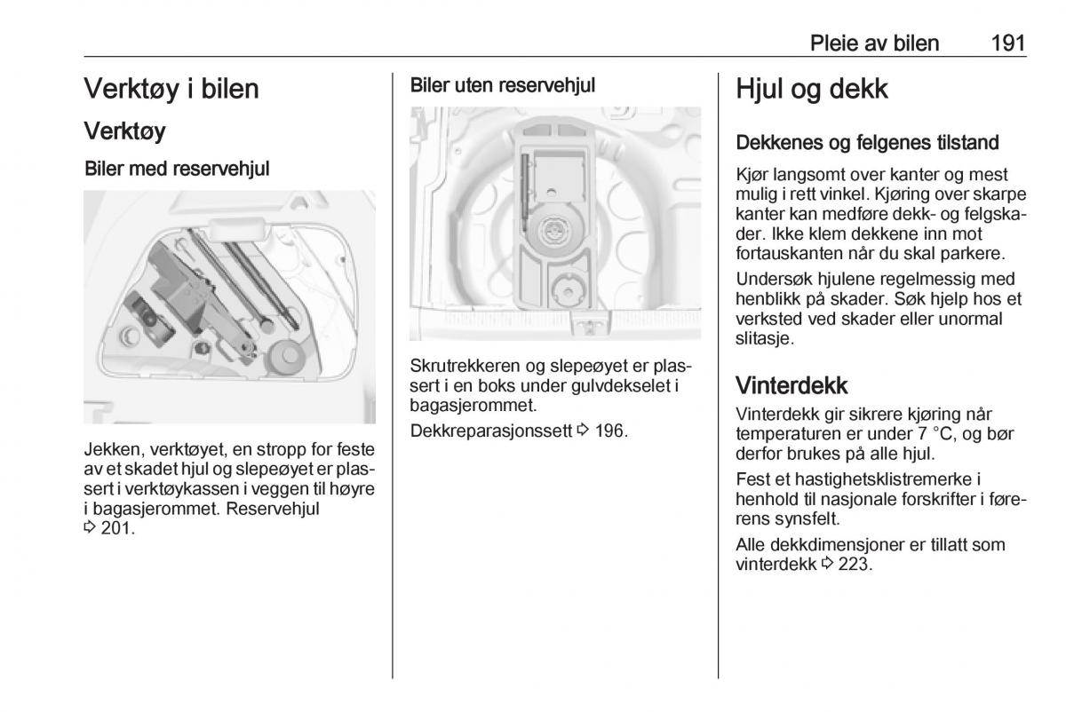 Opel Crossland X bruksanvisningen / page 193