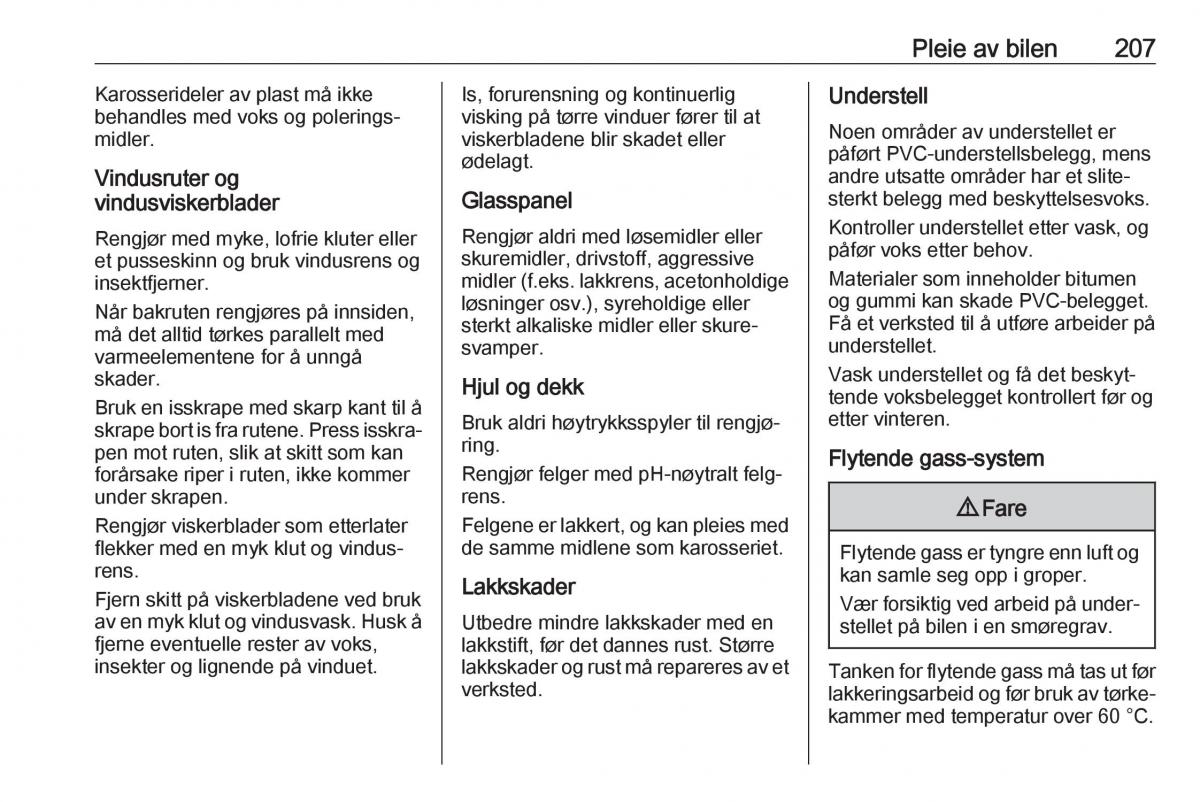 Opel Crossland X bruksanvisningen / page 209