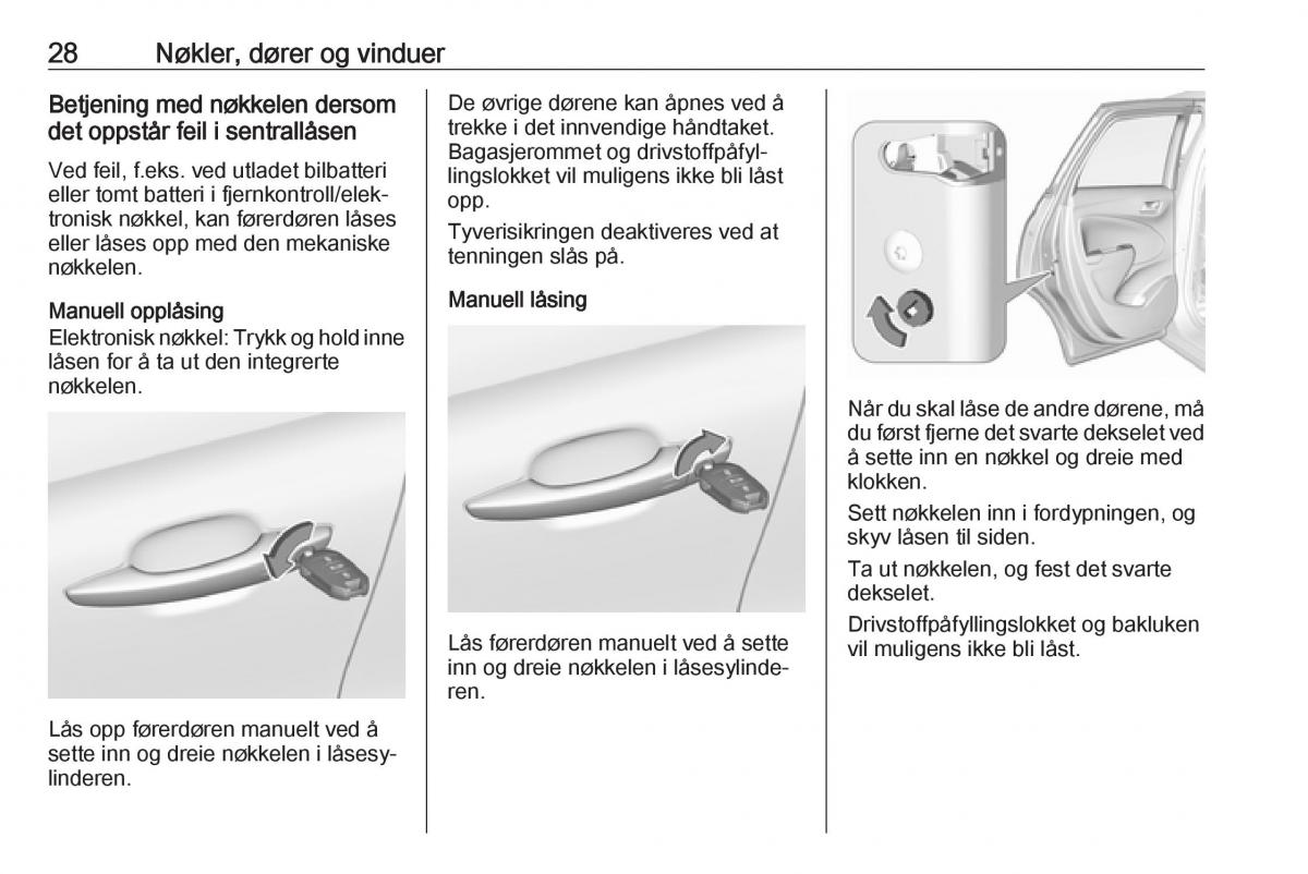 Opel Crossland X bruksanvisningen / page 30